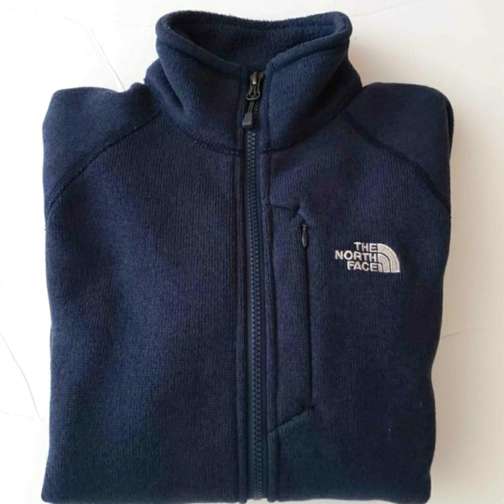 🧥 ❄ The North Face - full zip sweater fleece NAVY BLUE - adult/teen XS